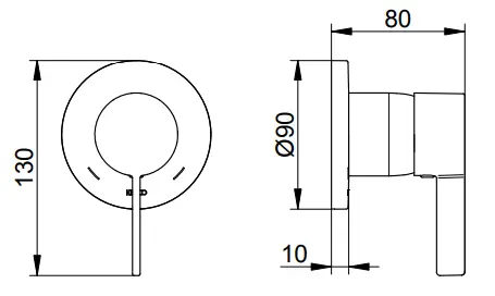 KEUCO-59551-019501-Chrome-Plated-Single-Lever-Mixer-with-Handles-FIG-2