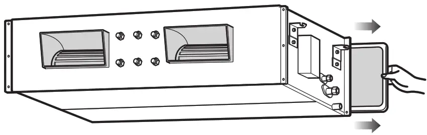LG MULTI V Ceiling Concealed Duct High Static Type Indoor Unit - Figure 2