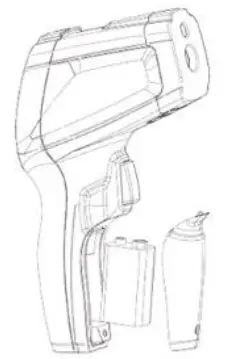 TRIPLETT IRT500 20 1 IR Thermometer with High Temp Circular Laser and Alarms - TRIG1