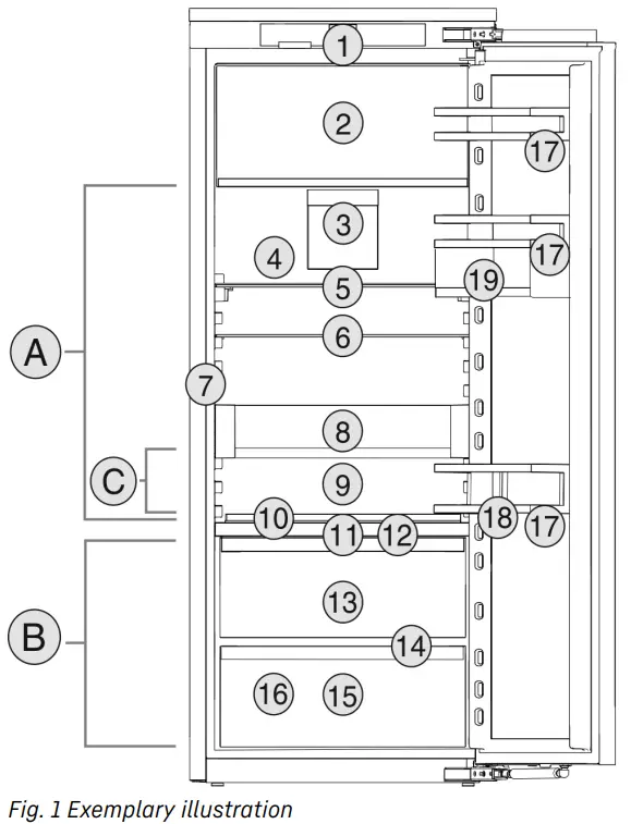 LIEBHERR IRBdi 5150 Built in Refrigerator without Freezer White - fig 2