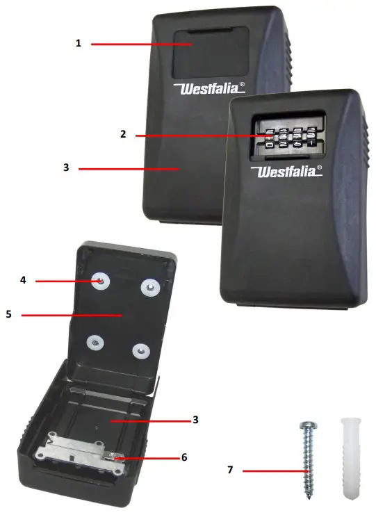 Westfalia 83 69 66 Key Storage Security Log - fig 1