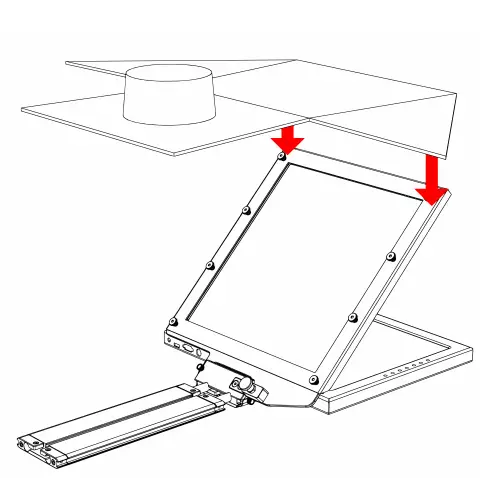 Teleprompter Assembly Setup