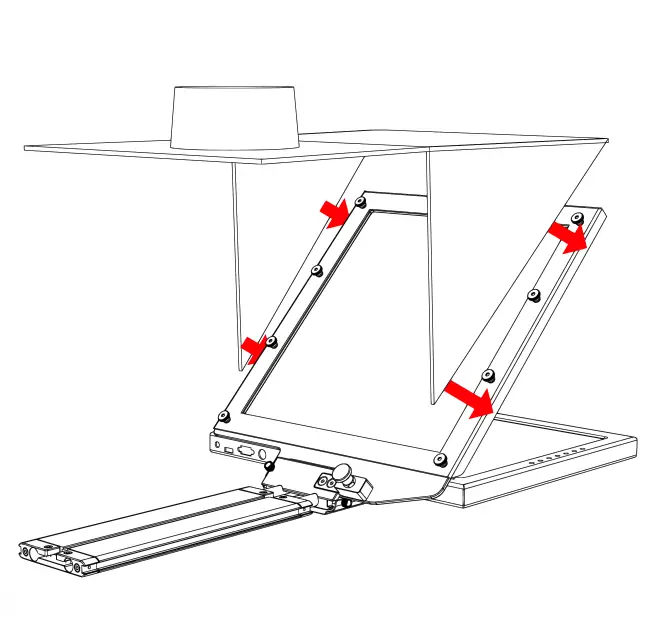 Teleprompter Assembly Setup