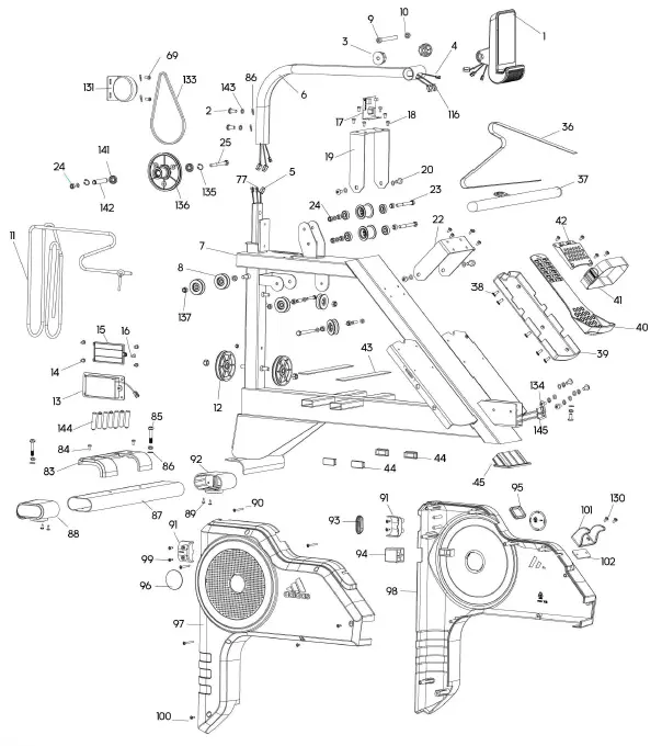adidas R-21 Water Rower Machine 14