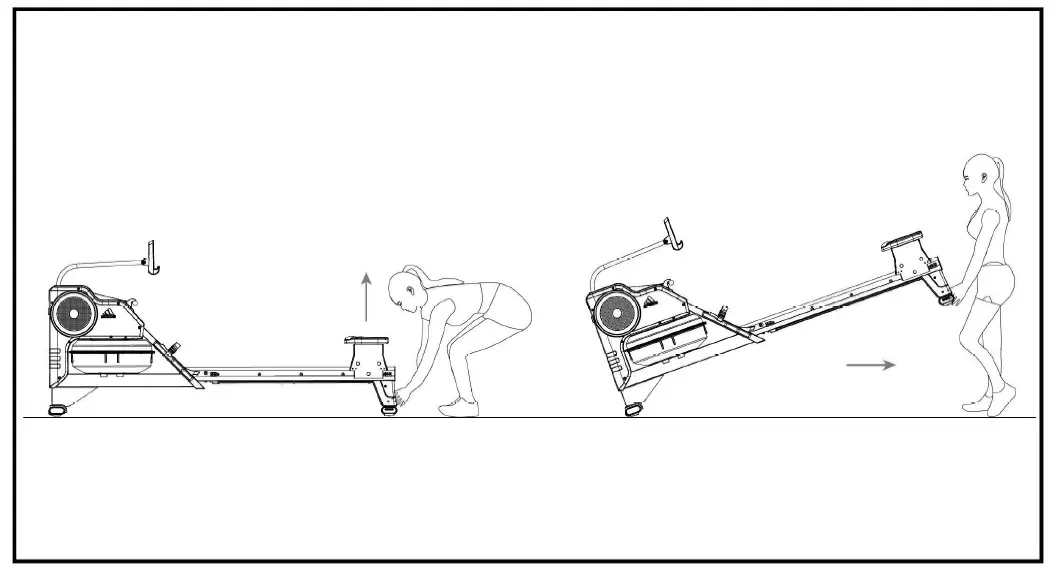 adidas R-21 Water Rower Machine 9