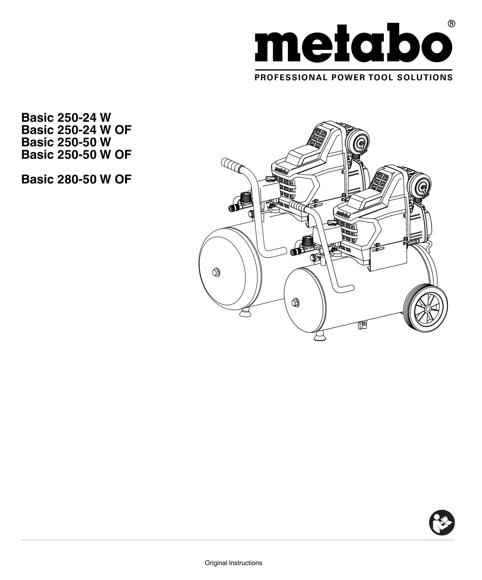 metabo Basic 250-24 W Compressor Instruction Manual
