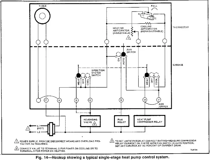 Honeywell T8085D Heating and Cooling Thermostat and Subbase - diagrams 4