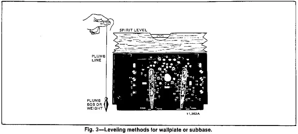Honeywell T8085D Heating and Cooling Thermostat and Subbase - mount 2