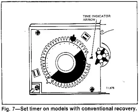Honeywell T8085D Heating and Cooling Thermostat and Subbase - timer 1
