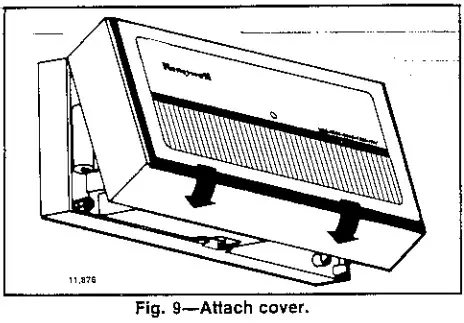 Honeywell T8085D Heating and Cooling Thermostat and Subbase - timer 3