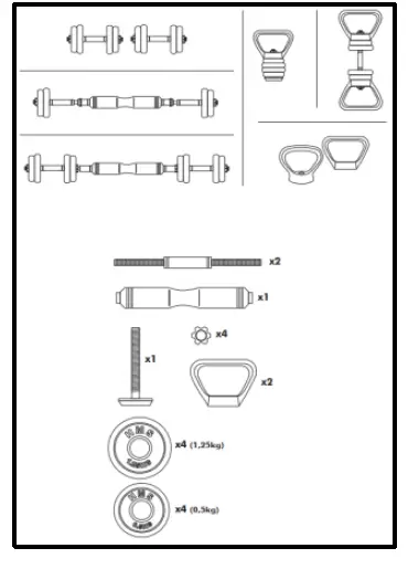 HMS SGZ-6-in-1-Weight-Set-Rubber-Cover-fig- (3)