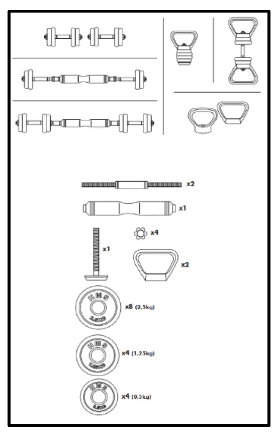HMS SGZ-6-in-1-Weight-Set-Rubber-Cover-fig- (5)