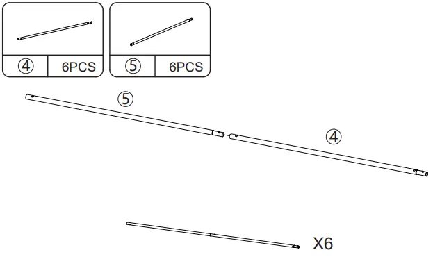 JAXPETY HGP0681 3 Panel Room Divider Folding Privacy Screen - PRODUCT ASSEMBLY 1
