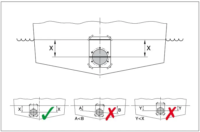 vetus G.R.P. Thrust Tunnel For Stern Thruster - Installation 4