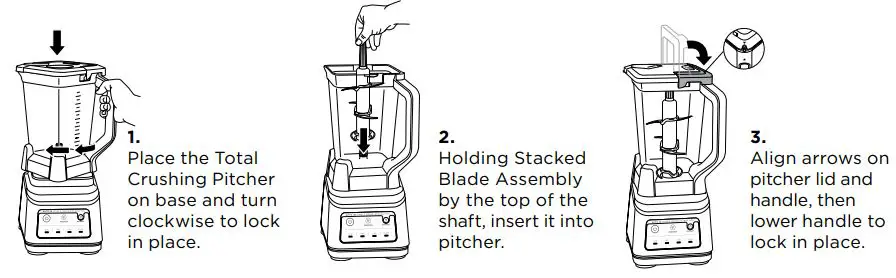 NINJA 26071709 Professional Plus Blender Duo with Auto-IQ User Guide - TOTAL CRUSHING® PITCHER