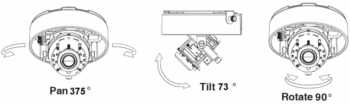 D-Link 5 Megapixel H.265 Outdoor Dome Network Camera DCS-6517 - Adjusting the Camera's Lens