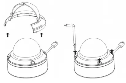 D-Link 5 Megapixel H.265 Outdoor Dome Network Camera DCS-6517 - Connecting the Optional Cable Harness 1