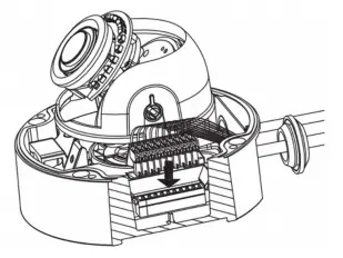 D-Link 5 Megapixel H.265 Outdoor Dome Network Camera DCS-6517 - Connecting the Optional Cable Harness 7
