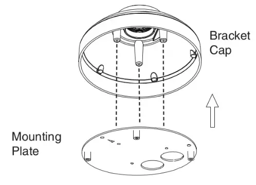 D-Link 5 Megapixel H.265 Outdoor Dome Network Camera DCS-6517 - Installing the Right-Angle Mount
