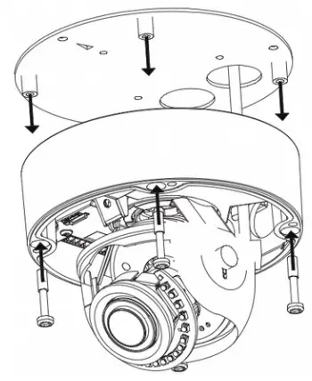 D-Link 5 Megapixel H.265 Outdoor Dome Network Camera DCS-6517 - Mounting the Camera on the Ceiling 2