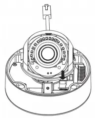 D-Link 5 Megapixel H.265 Outdoor Dome Network Camera DCS-6517 - microSD Card Installation 2