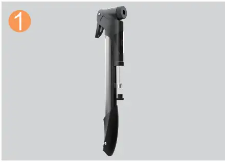 HIMO 1506667 Portable Mini Air Pump Multifunction Pipe Hand For Motorcycle Bicycle Scooter - Installation