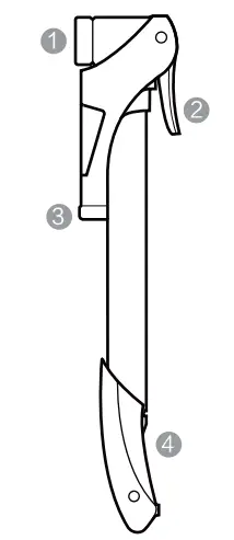 HIMO 1506667 Portable Mini Air Pump Multifunction Pipe Hand For Motorcycle Bicycle Scooter - Specification