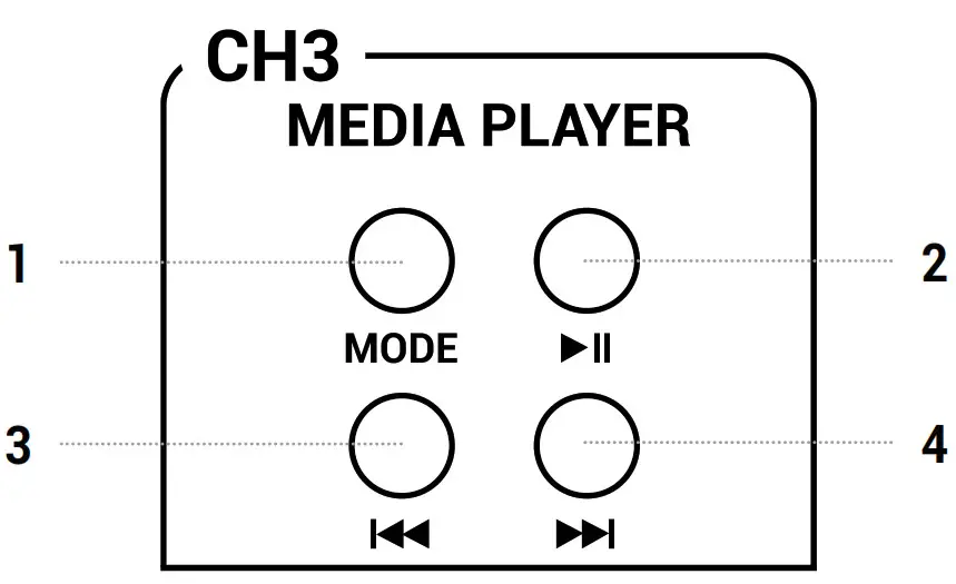 ANT iROLLER8 Battery-Powered Portable Combo- MEDIA PLAYER SECTION
