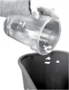 Emptying the Dirt Cup