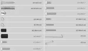 hama 00118662 Full Motion TV Wall Bracket - kit