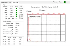 ams TCS3410 Universal Ambient Light RGB Sensor with Selective Flicker Detection - SW Flicker Tab