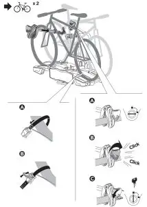 THULE 958 E Flexi Tow Bar Mounted Bike Carrier - fig 16
