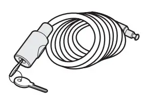 THULE 958 E Flexi Tow Bar Mounted Bike - Locking wire