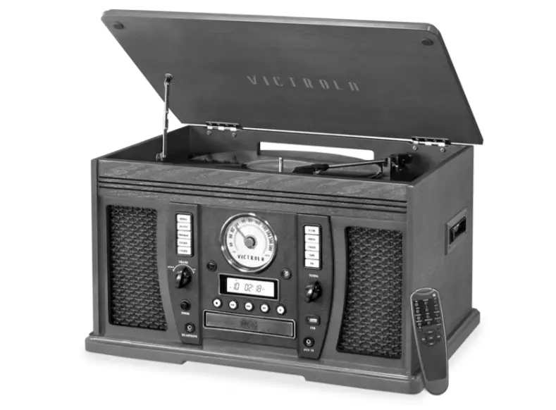 Victrola 8-in-1 Turnable Bluetooth Record Player [vta-754b] Instruction Manual