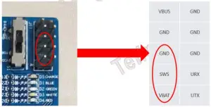 Telink TLSR9517CDK56D Dongle - Supply power 2