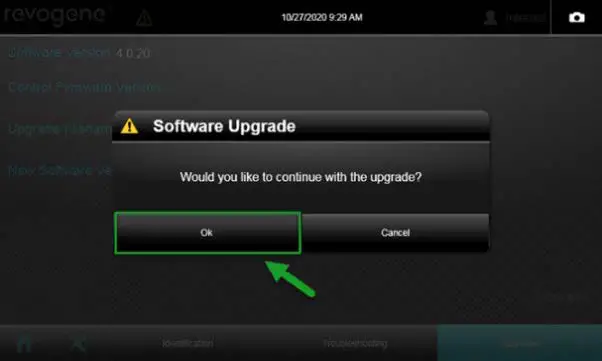 Upgrade Confirmation