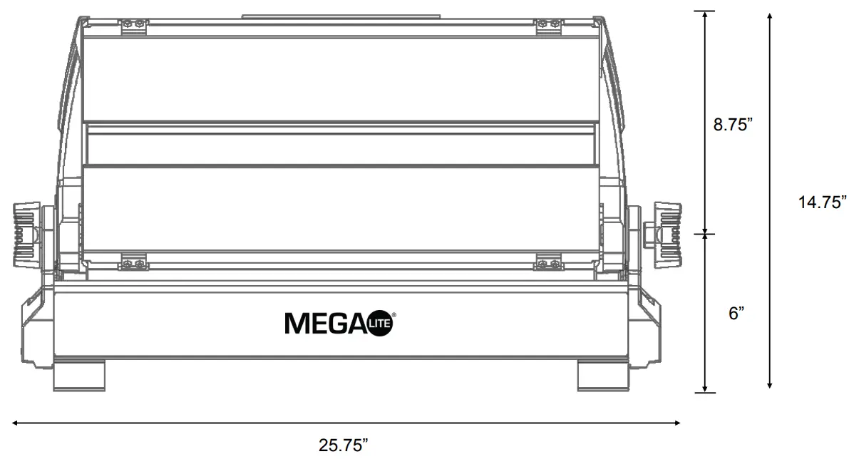 MEGA LITE N380 Obra Cyc-Size and Weight