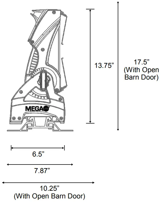 MEGA LITE N380 Obra Cyc-Size and Weight1