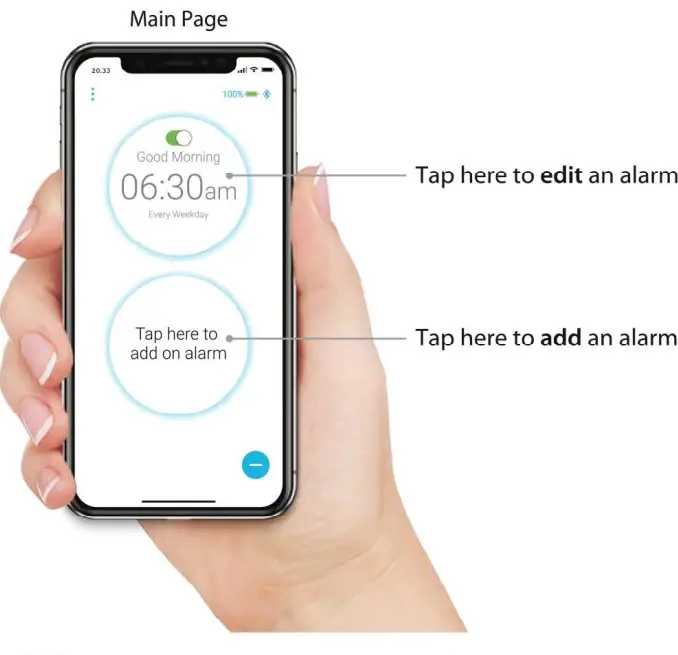 iLuv SmartShaker 3 Vibration Bed Shaker Bluetooth Alarm Clock with Multiple Alarm - app 1