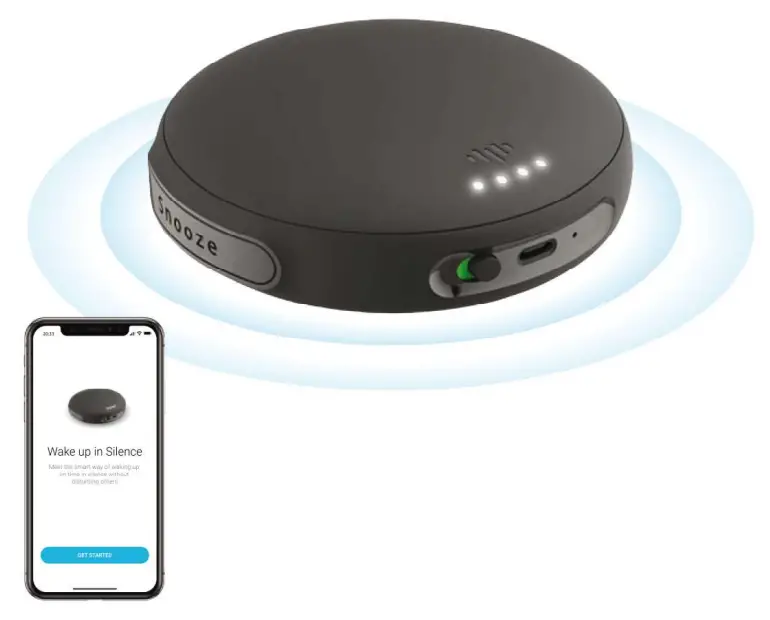 iLuv SmartShaker 3 Vibration Bed Shaker Bluetooth Alarm Clock with Multiple Alarm