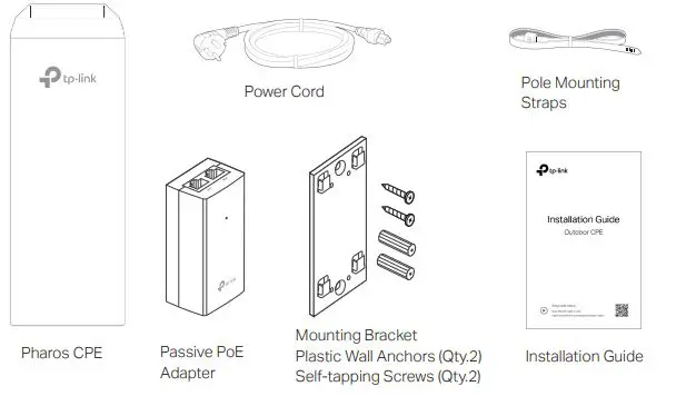 tp-link Outdoor CPE - Package Contents