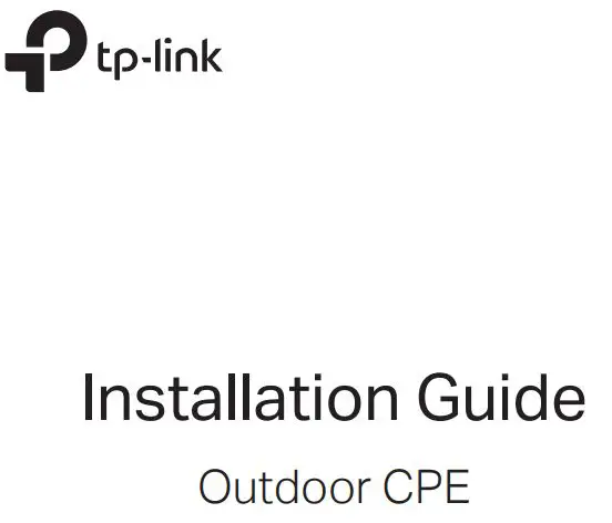 tp-link Outdoor CPE