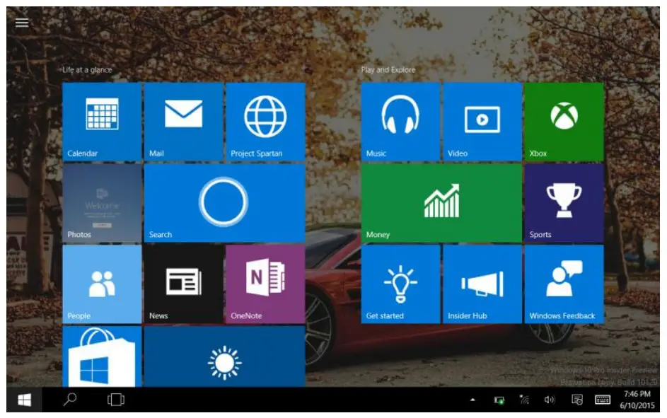 VisionSky G105 10 5 Inch 2 in 1 Tablet -Start Screen
