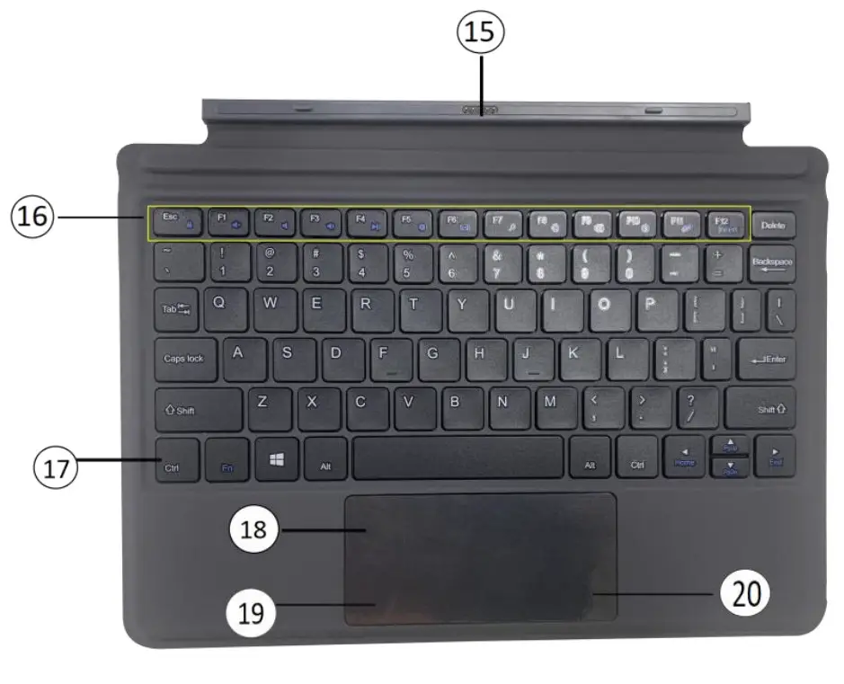 VisionSky G105 10 5 Inch 2 in 1 Tablet -fig1