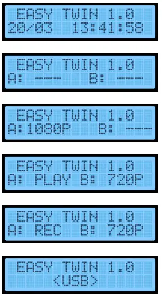 EKSELANS 122013 MD HD Easy Twin Digital Modulator with 2 Inputs - Display information