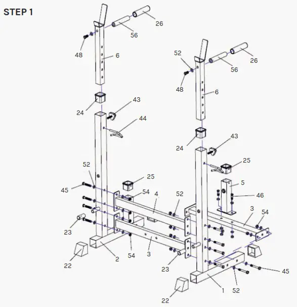 LSG GBH 100 6 in 1 Multi Function Bench Press - ASSEMBLY INSTRUCTIONS