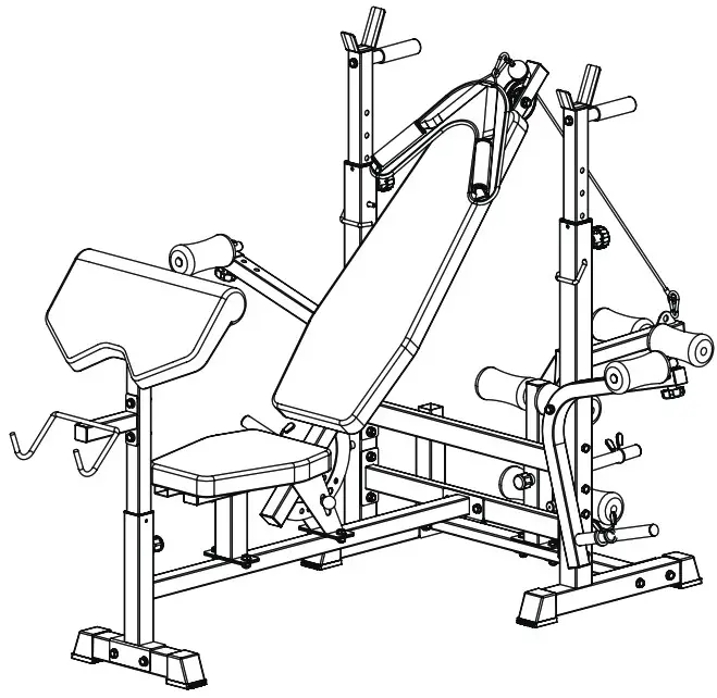 LSG GBH 100 6 in 1 Multi Function Bench Press - cover