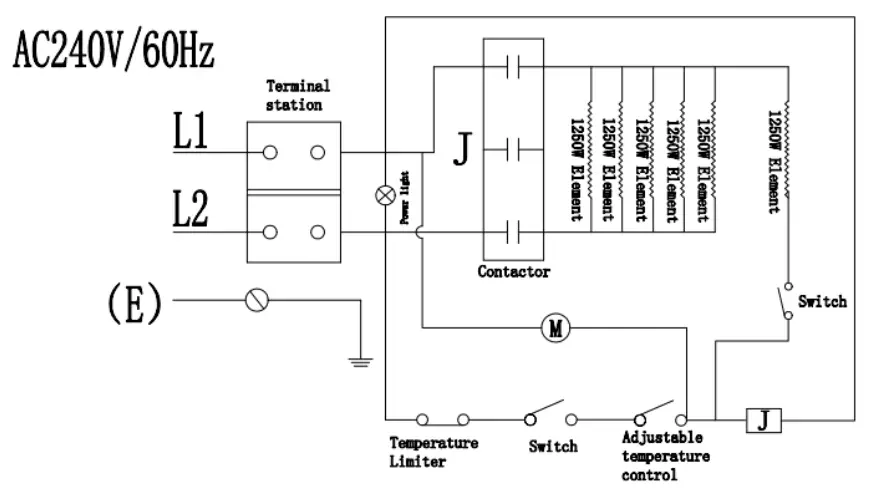 Lifeplus IFH12A 75 Digital Fan Forced Ceiling Mount Heater - fig1