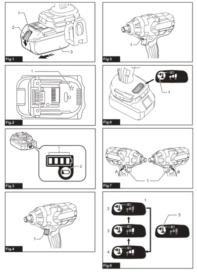 makita DTW1001 Cordless Impact Wrench - fig