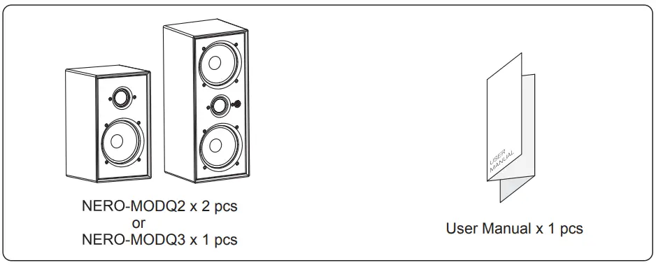 OSD AUDIO NERO-MODQ2 Bookshelf Monitor SpeakersFig2